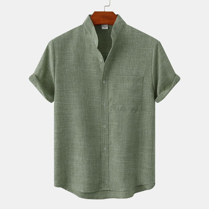Laurent™ | Chemise en coton unie avec boutons