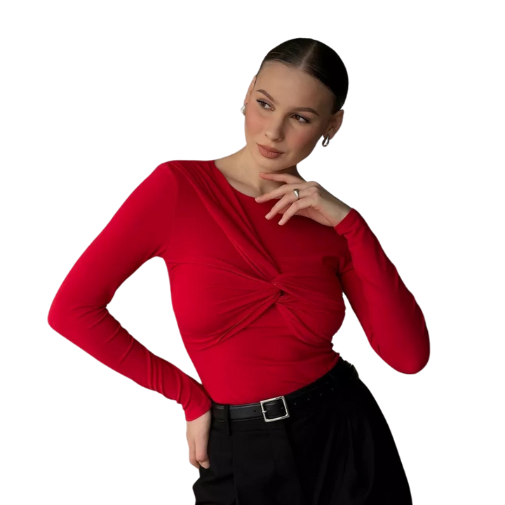 Juliette | Le Haut Twist à Manches Longues