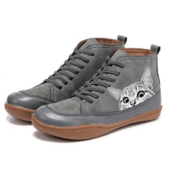 MP™ | Bottines en cuir pour les amoureux des chats