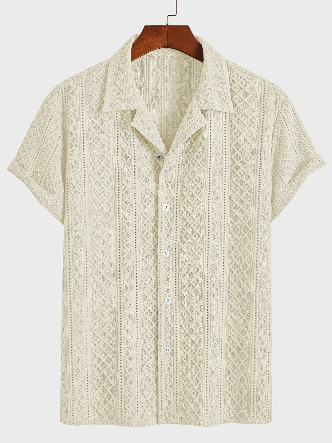 Laurent™ | Chemise Motif Relief Bohème