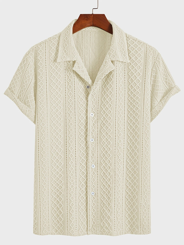 Laurent™ | Chemise Motif Relief Bohème