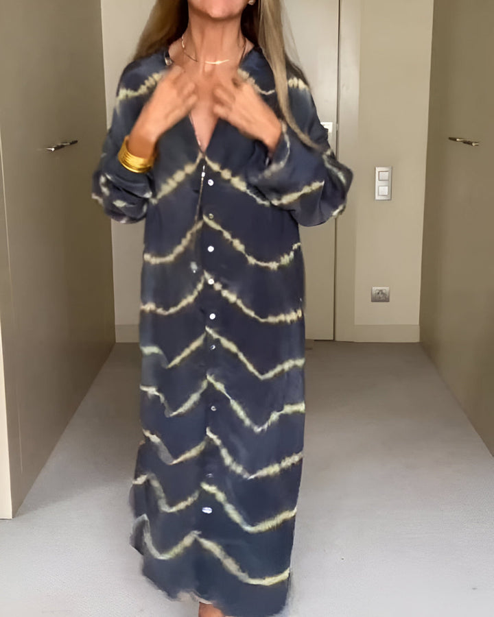 Eva | Robe maxi bohème à rayures