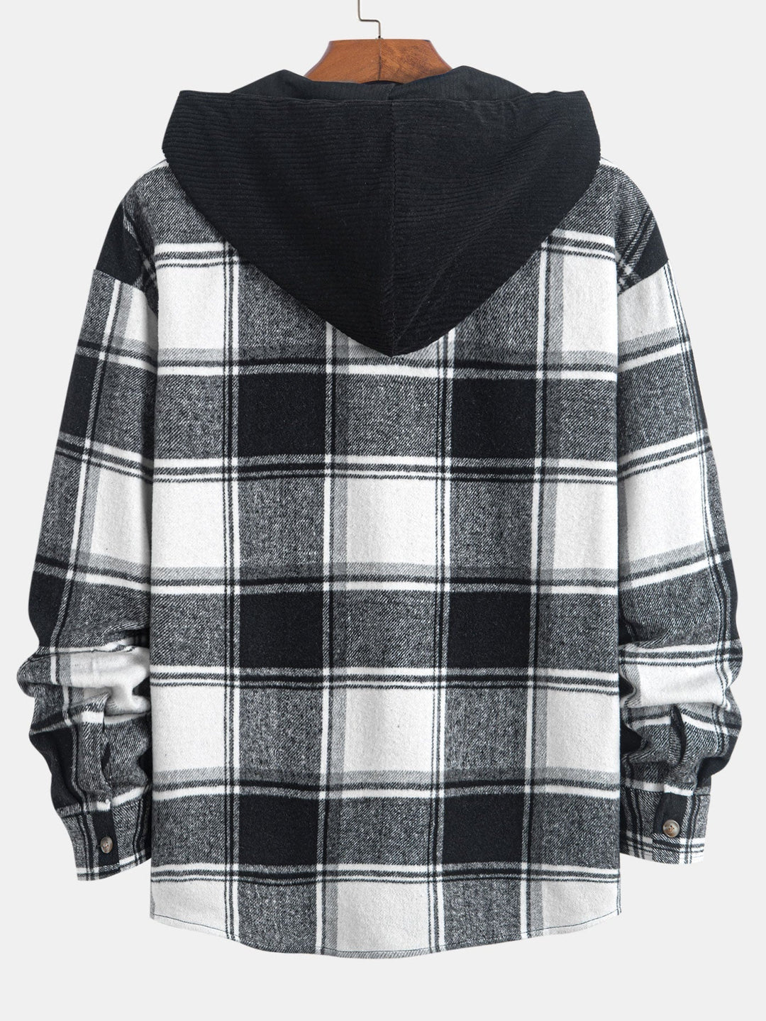 Laurent™ - Chemise à capuche en velours côtelé à carreaux