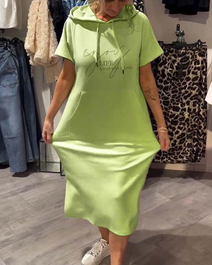 Élise | Robe décontractée à capuche