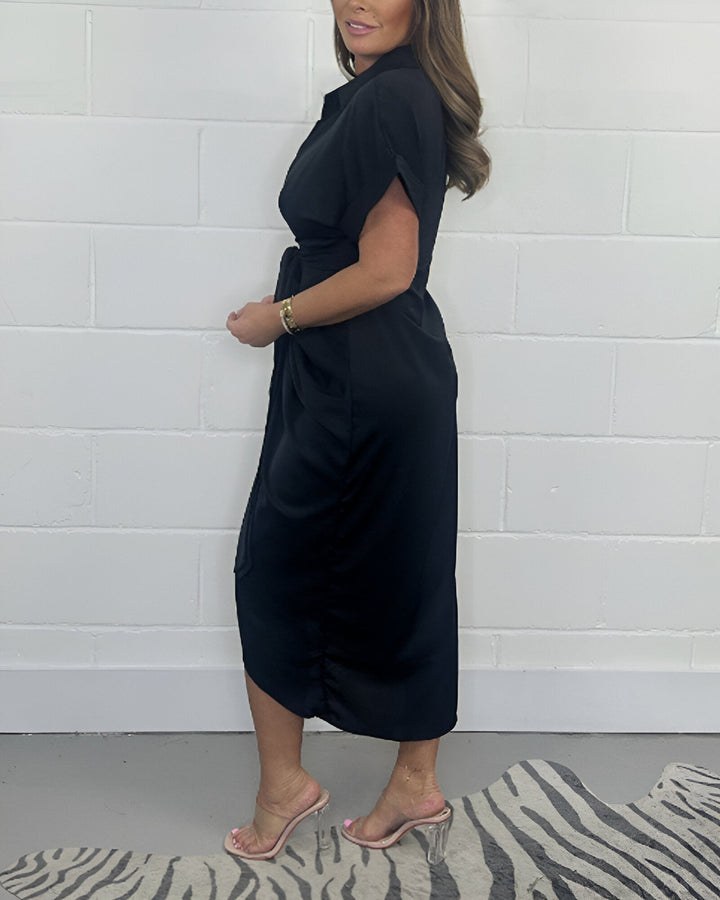 Catherine | Robe élégante plissée