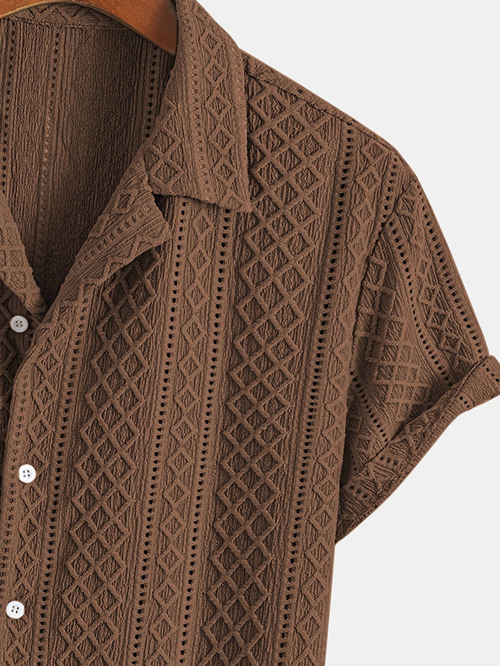 Laurent™ | Chemise Motif Relief Bohème