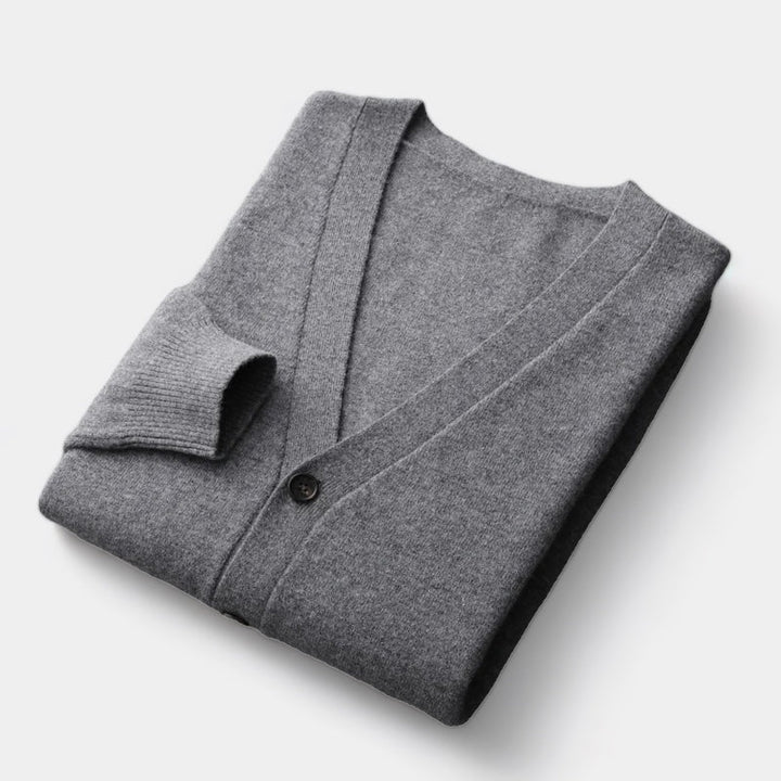 Laurent™ | Pull cardigan en laine mérinos