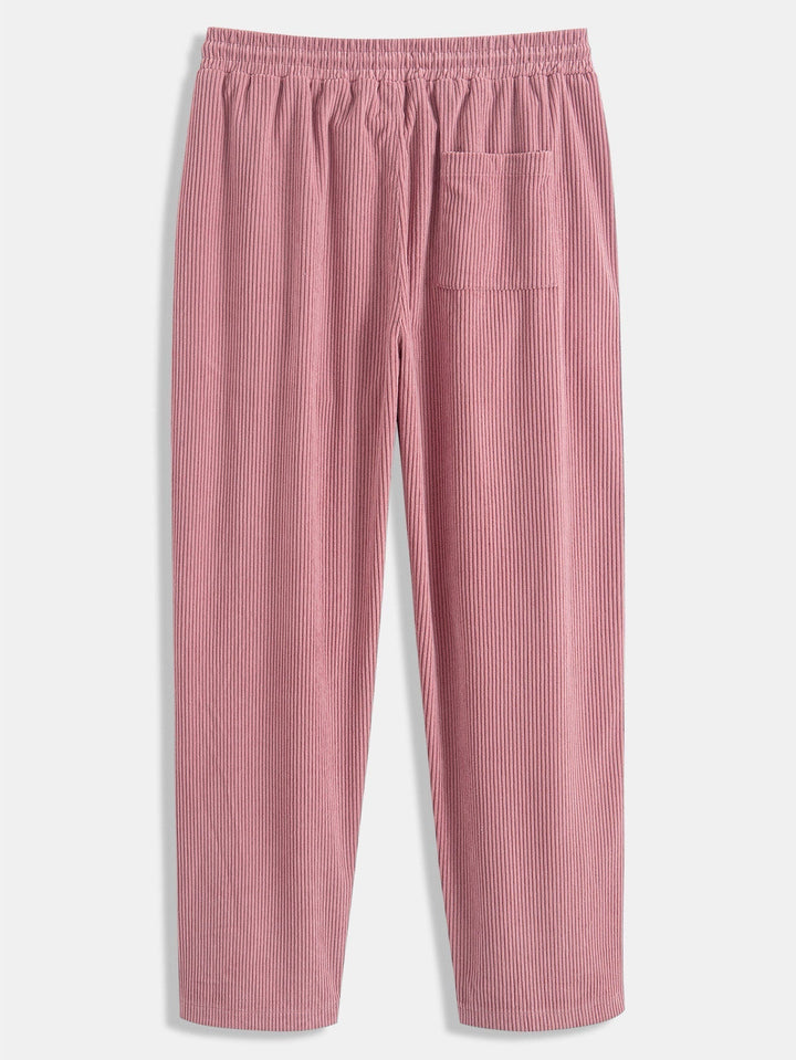 Laurent™ - Ensemble chemise et jogger cargo en velours côtelé