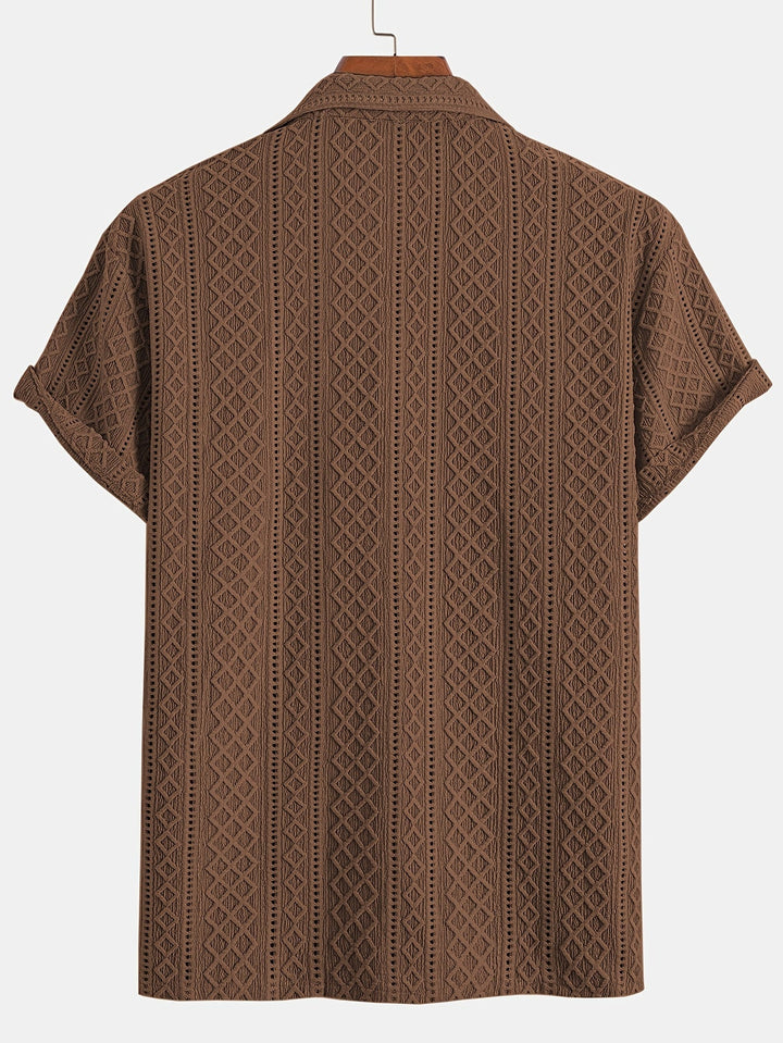 Laurent™ | Chemise Motif Relief Bohème