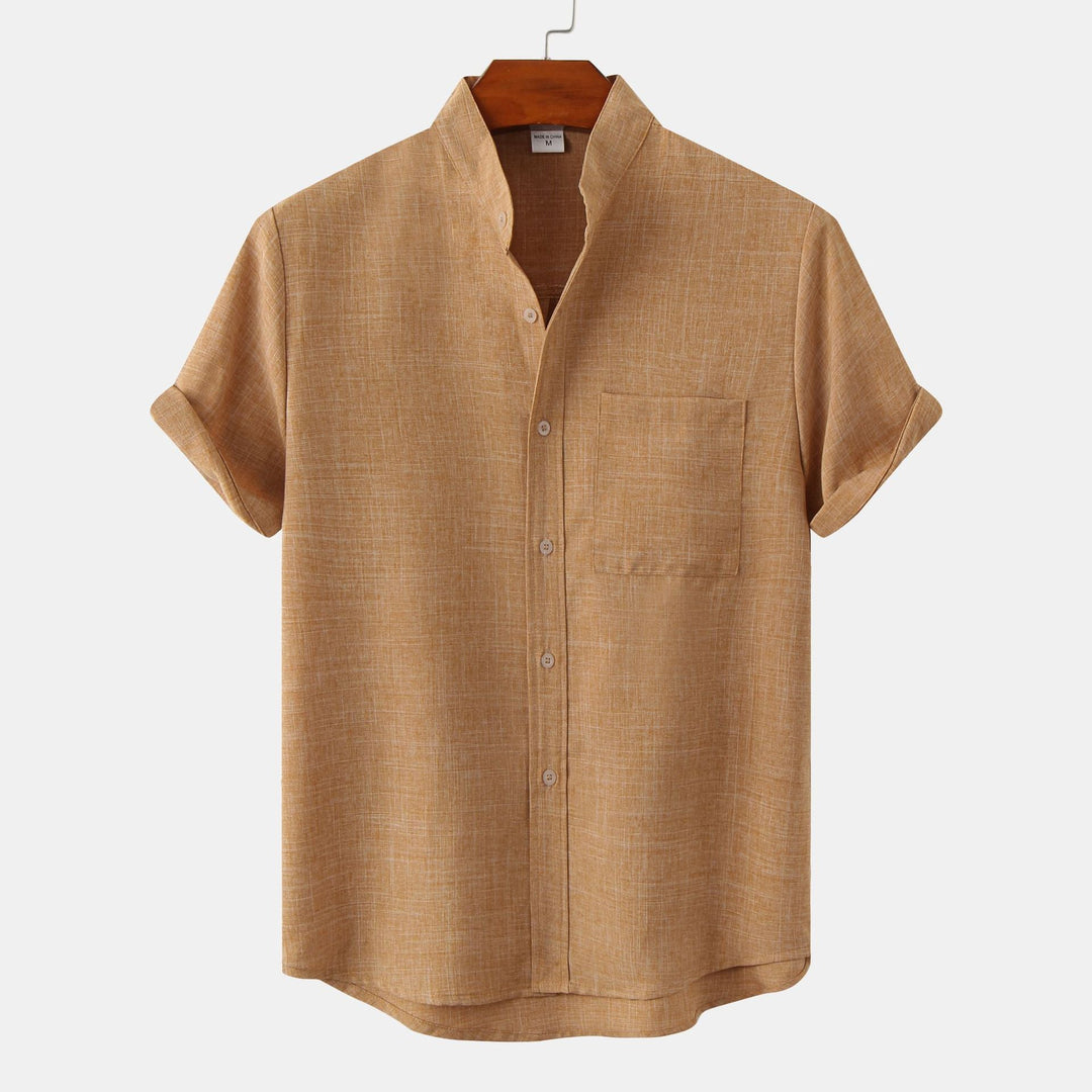 Laurent™ | Chemise en coton unie avec boutons