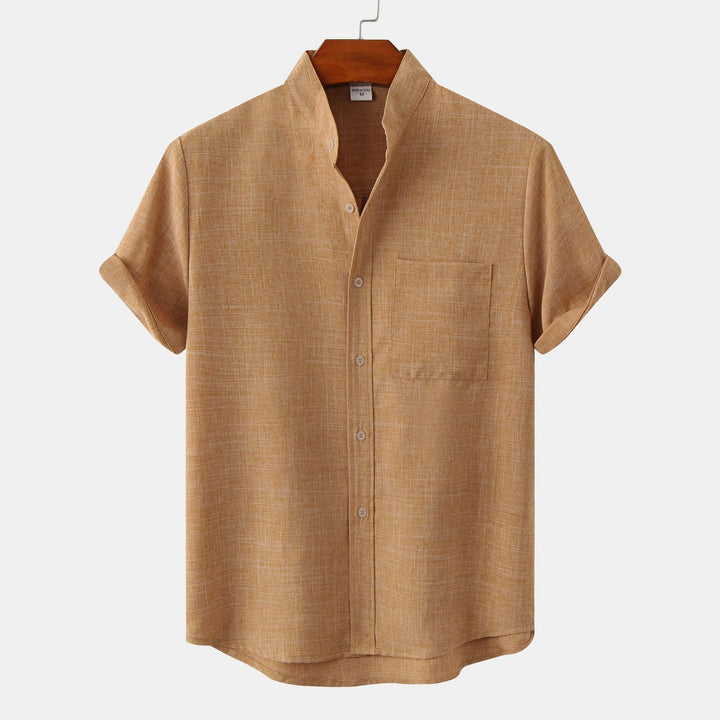 Laurent™ | Chemise en coton unie avec boutons