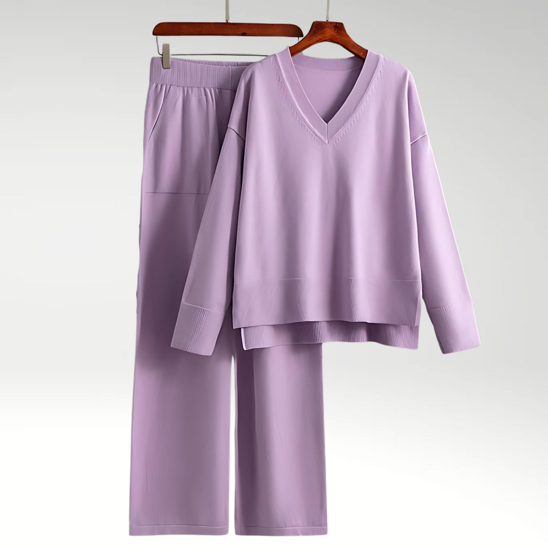 Line | Ensemble deux pièces Luxe à col en V