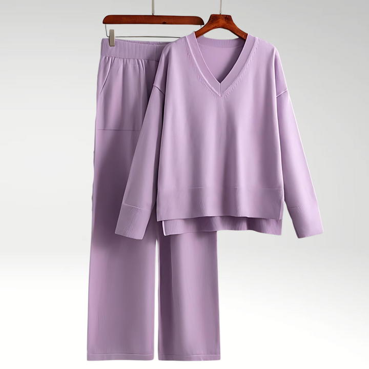 Josette | Luxe Ensemble deux pièces col V