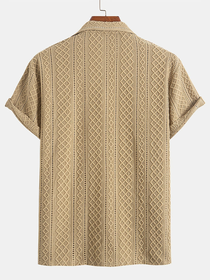 Laurent™ | Chemise Motif Relief Bohème