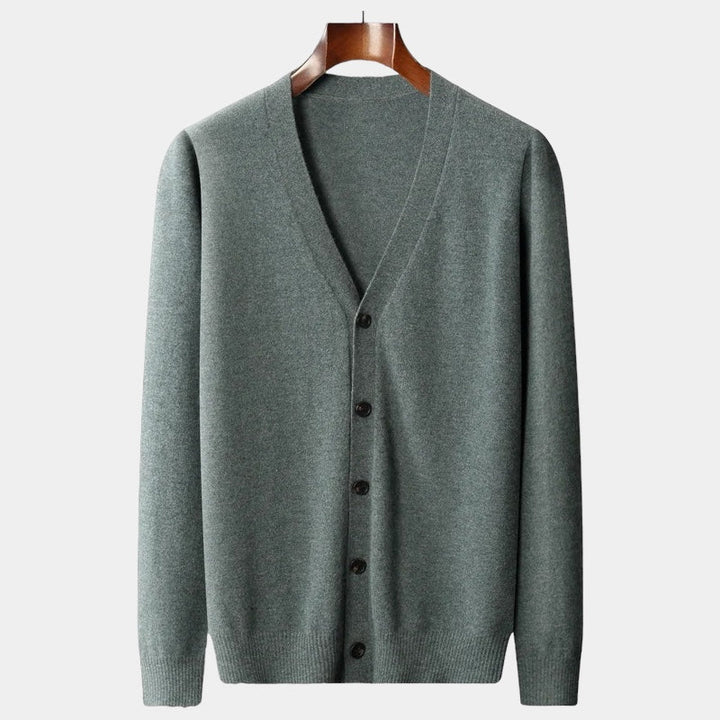 Laurent™ | Pull cardigan en laine mérinos