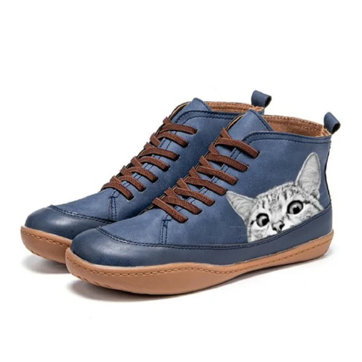 MP™ | Bottines en cuir pour les amoureux des chats