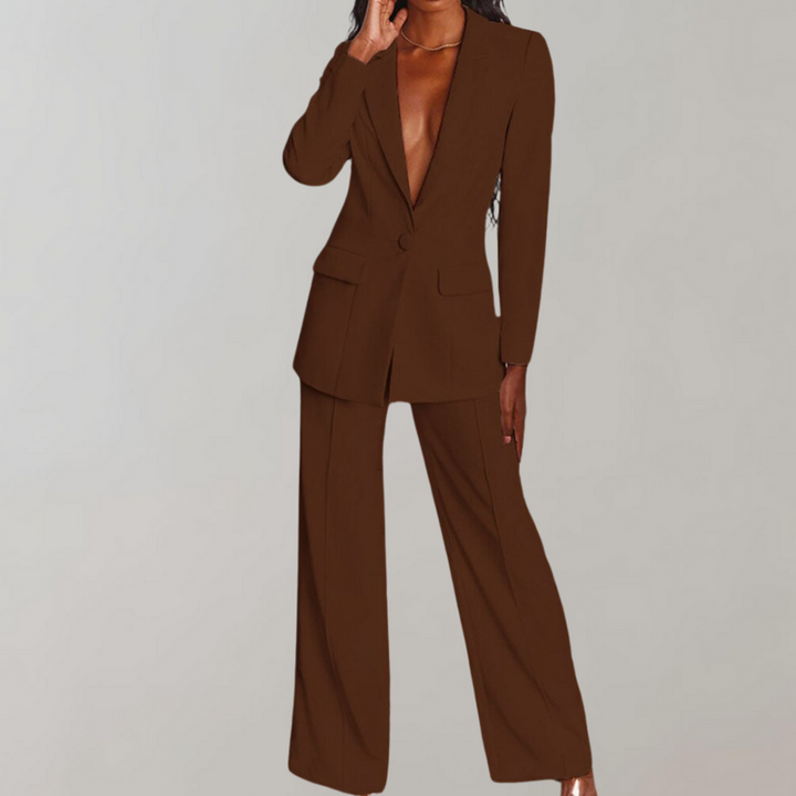 Lucette | Ensemble Blazer et Pantalon Élégant
