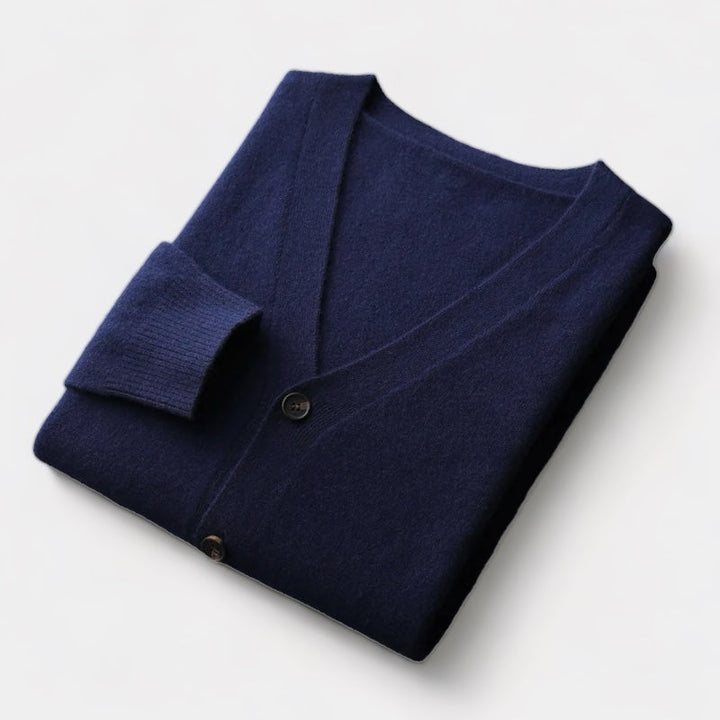 Laurent™ | Pull cardigan en laine mérinos
