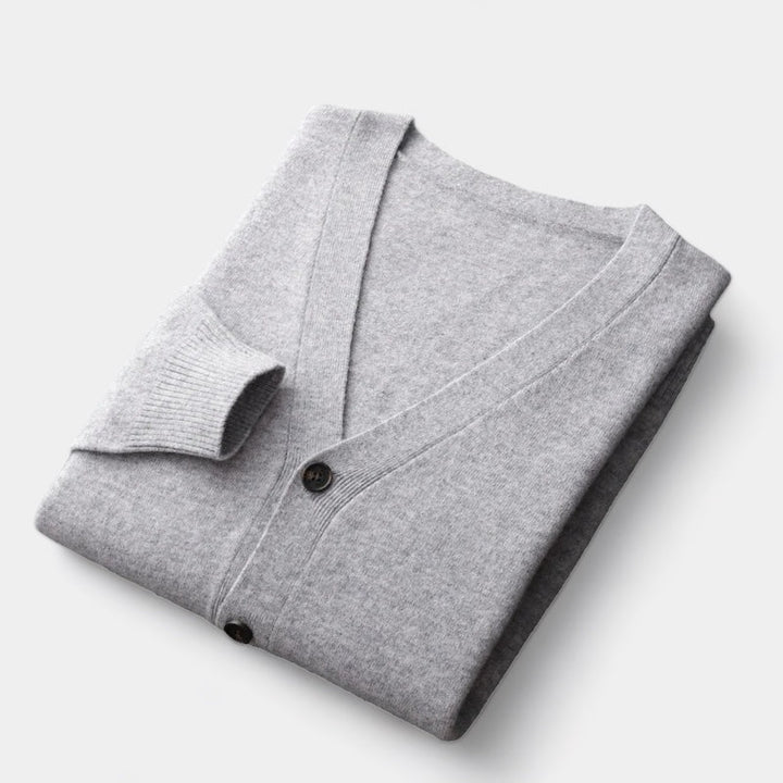 Laurent™ | Pull cardigan en laine mérinos