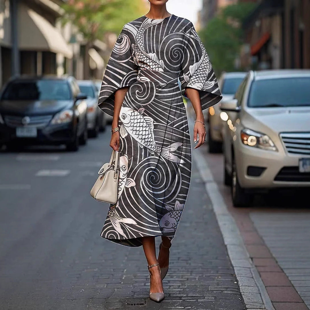 Melody | Robe Élégante à Col Rond