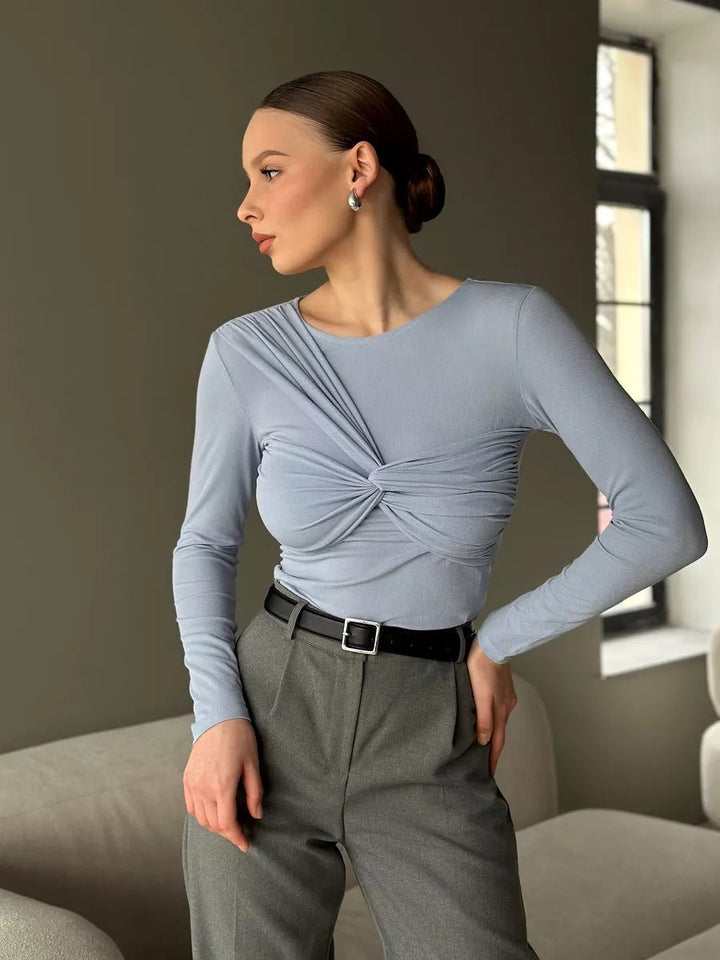 Juliette | Le Haut Twist à Manches Longues