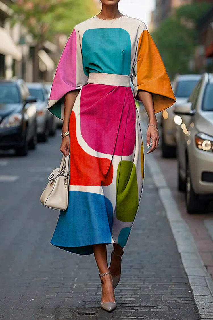 Melody | Robe Élégante à Col Rond