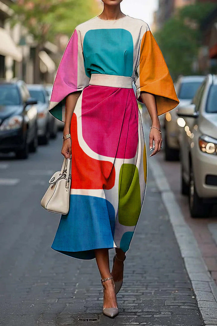 Melody | Robe Élégante à Col Rond