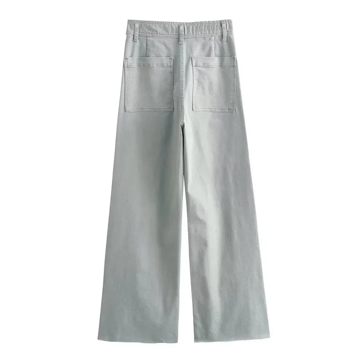 Henriette | Jean large pastel taille haute