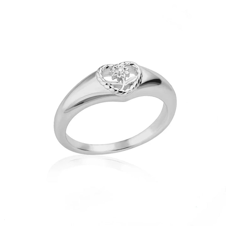 Antoinette | Bague Cœur Floral