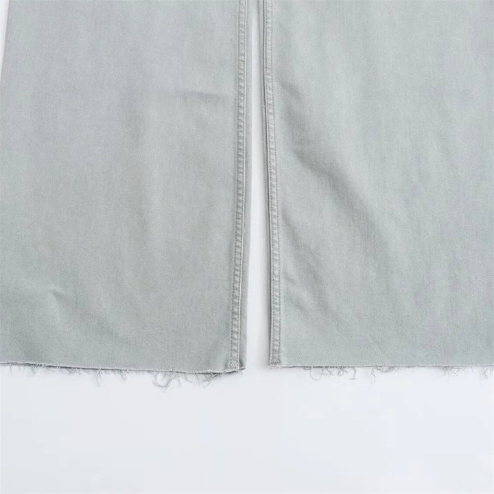 Henriette | Jean large pastel taille haute
