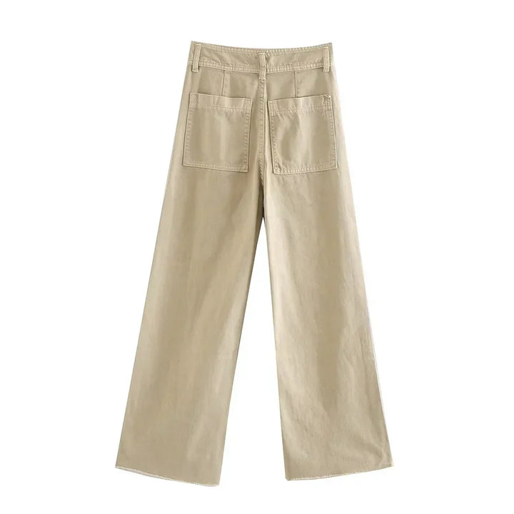 Henriette | Jean large pastel taille haute