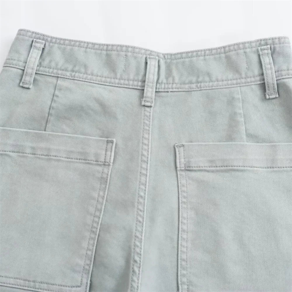Henriette | Jean large pastel taille haute
