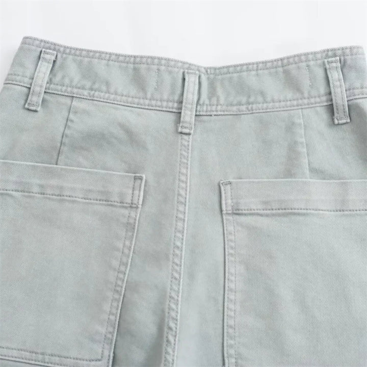 Henriette | Jean large pastel taille haute