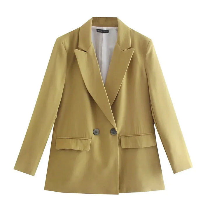 Nadine | Veste de Bureau Croisée à Double Boutonnage