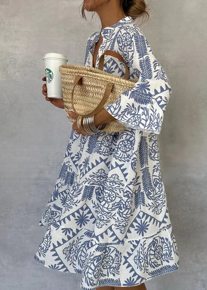 Idalina | Robe Imprimée Élégante