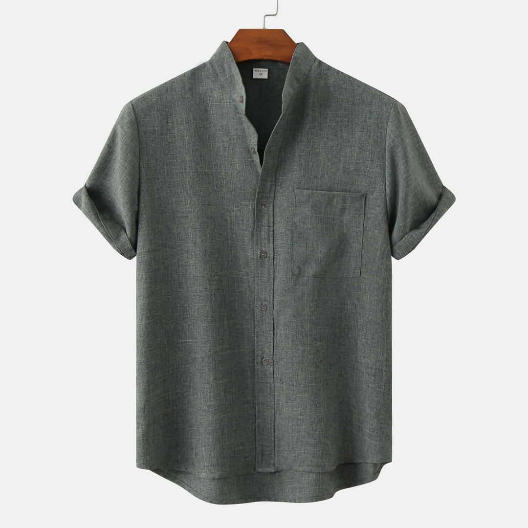 Laurent™ | Chemise en coton unie avec boutons