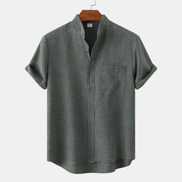 Laurent™ | Chemise en coton unie avec boutons