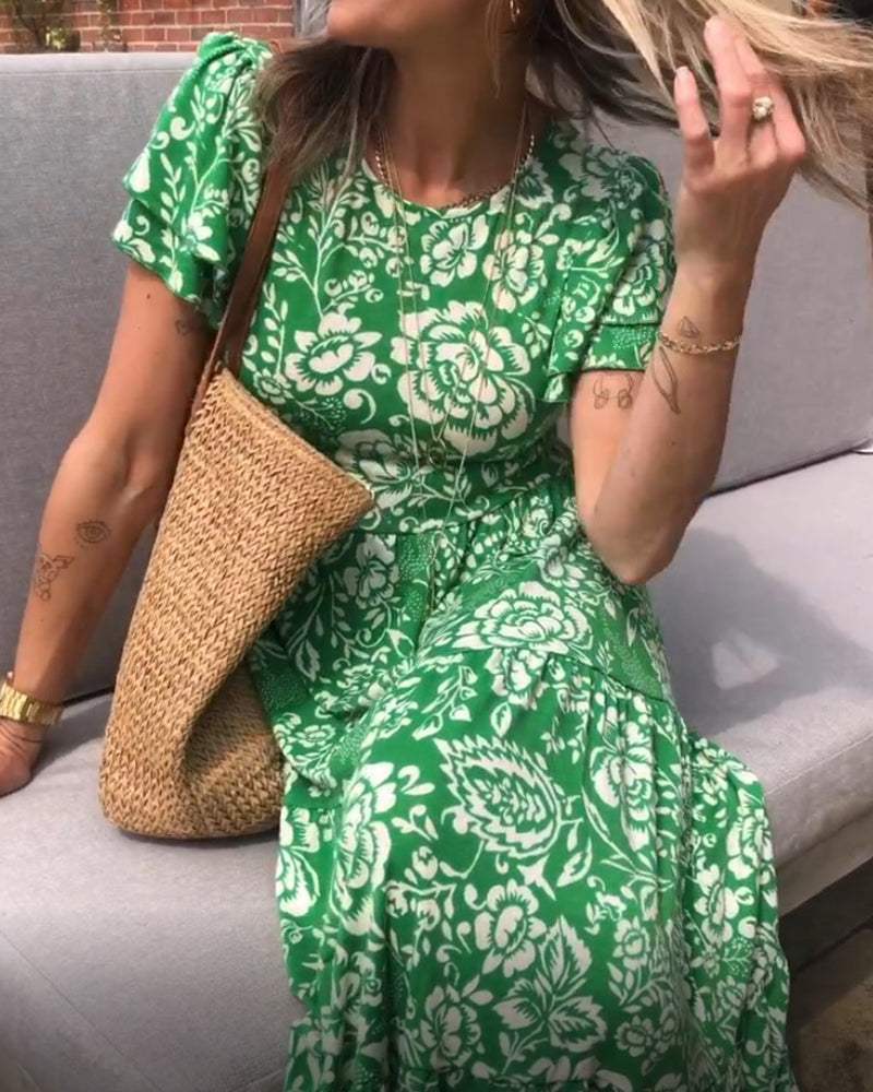 Mireille™ | Robe fluide à imprimé floral