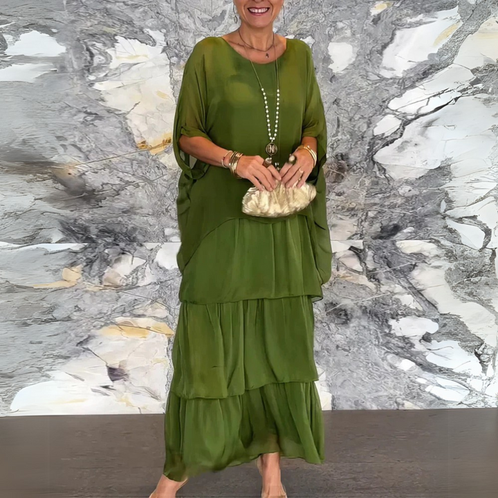 Colette™ | Robe Fluide à Étages Élégante