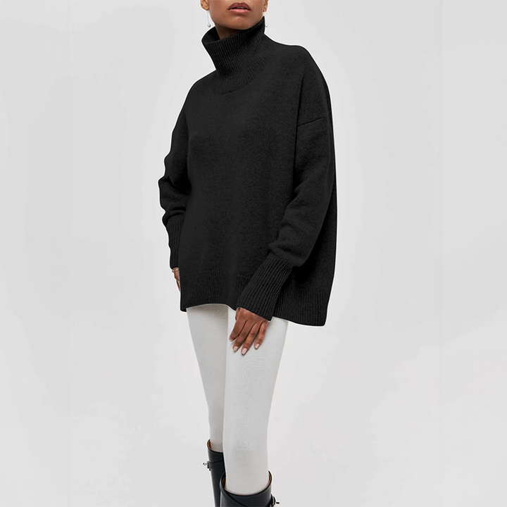Amelia | Pull en maille élégant à col roulé