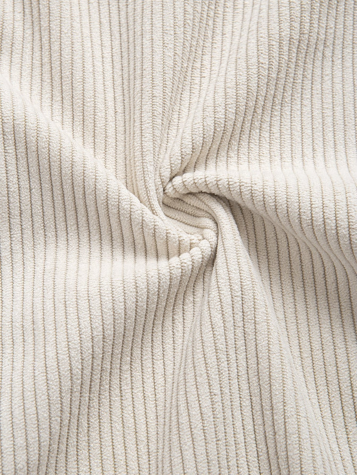 Laurent™ - Chemise en velours côtelé à col montant