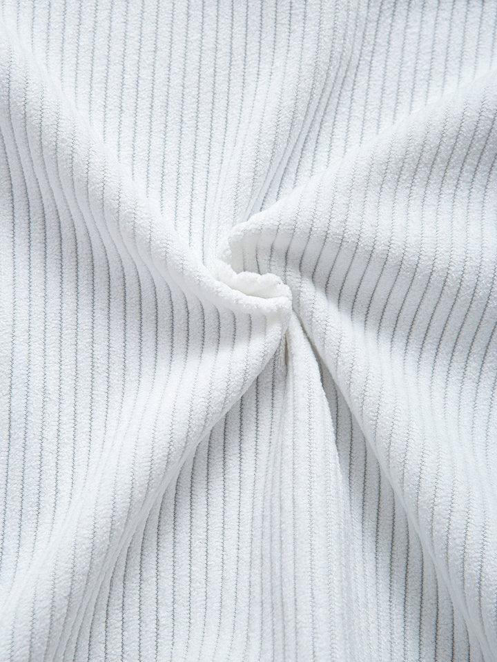 Laurent™ - Chemise en velours côtelé patchwork ethnique
