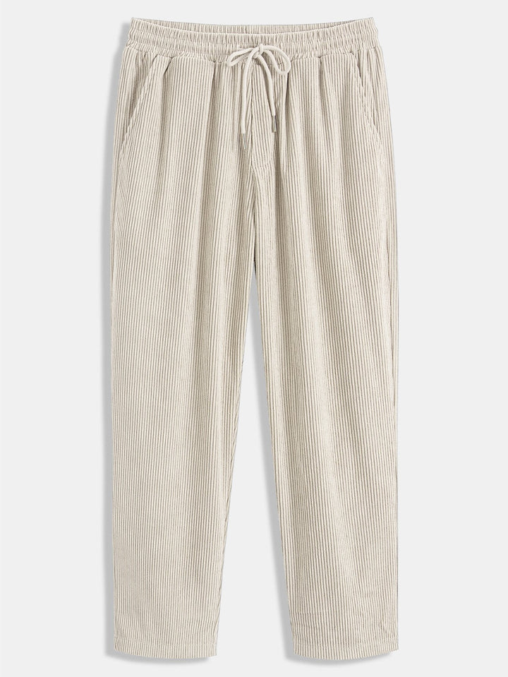 Laurent™ - Ensemble chemise et jogger cargo en velours côtelé