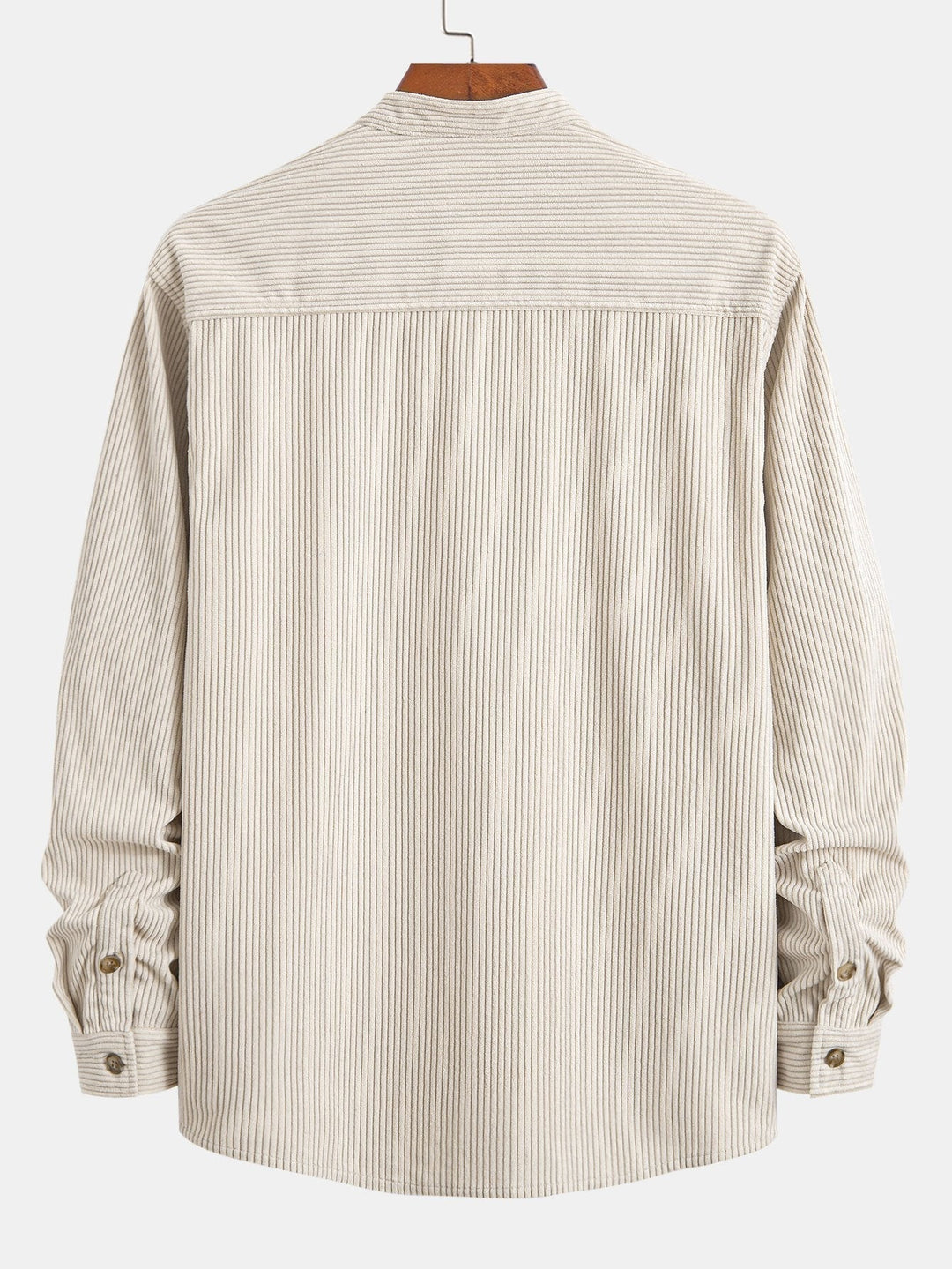 Laurent™ - Chemise en velours côtelé à col montant